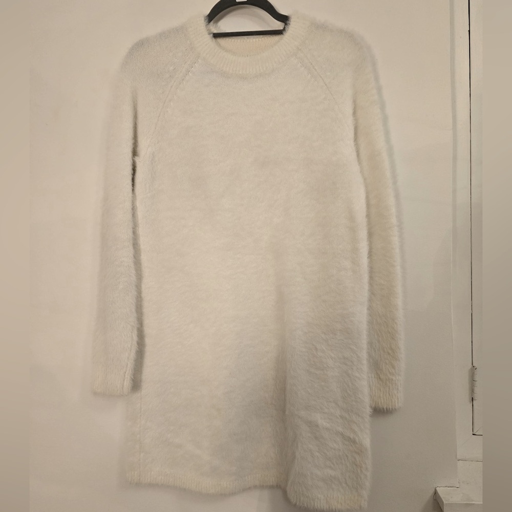 Lou & Grey long sleeve fuzzy mini dress size XS